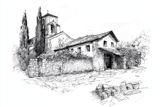 hand draw architecture and urban design sketches