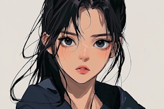 draw anime portrait or orginal character avatar for you pfp