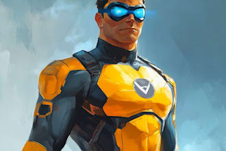 make your favorite superhero character and comic