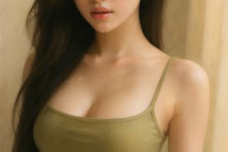 make digital portrait art oil painting