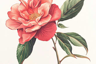 draw botanical illustration art for you