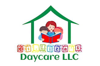 do unique daycare childcare babyshop school and kids logo
