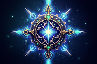 do awesome rpg fantasy or sci fi logo design for you
