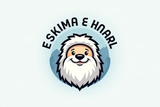 do eskimo head mascot logo design