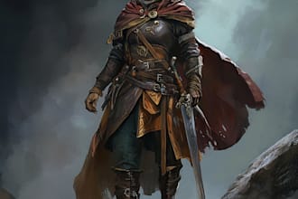 do an dnd character art and dnd character art