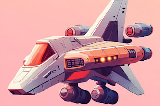 design a spaceship, sci fi illustration and sci fi art
