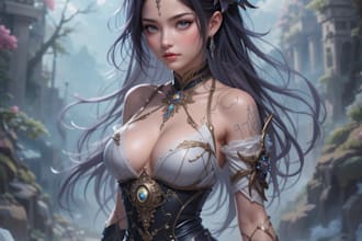 create dnd art, fantasy character for dnd party