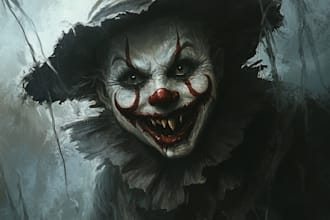do a fantasy horror character illustration