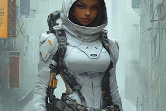 character, mech, spaceship, weapon or environment sci fi