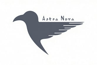make an amazing 3d professional raven silhouette logo in one day