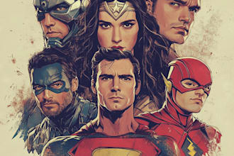 do graphic novel page superhero cartoon character design comic book illustration