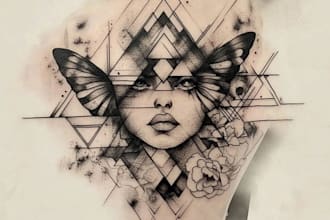 custom tattoo design realistic, full sleeve tattoo artist