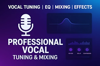 tune, mix, eq and polish your vocal with studio effects
