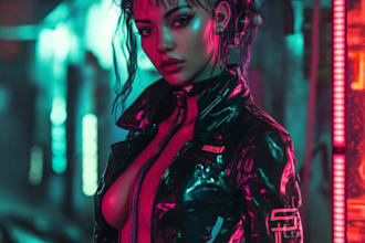 create sci fi illustration