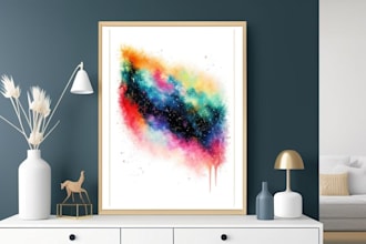 design printable abstract wall art poster