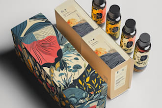 do product packaging, mailer box and packaging box design