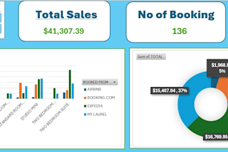 clean and automate your data using excel and create custom dashboards