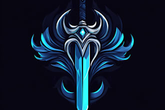 make a fantasy game logo and branding
