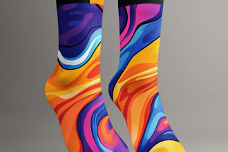 design custom and unique socks design