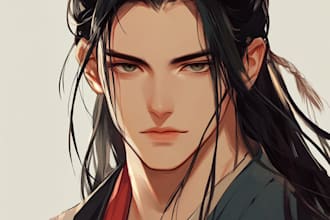draw anime, original character, pfp or avatar