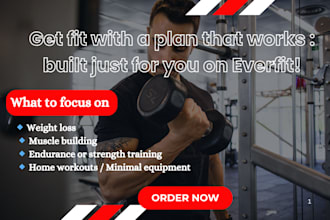 create pro everfit workout plans tailored to your goals