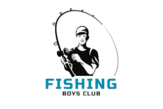 create outdoor camping fishing hunting custom logo