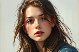 make your photo into digital oil portrait painting
