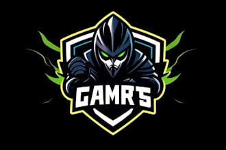 design gaming logo, esports, or sports