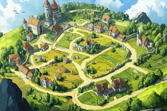 create a realistic landscape or background illustration