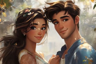 do realistic family portrait , couple or wedding painting