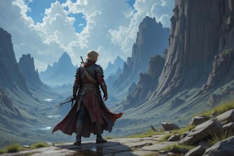 do dnd fantasy sci fi character or landscape illustration