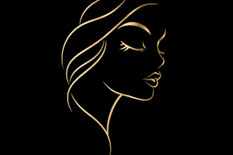 design luxury fashion,beauty,boutique logo with copyrights
