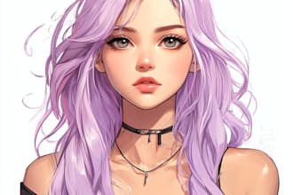 illustrate anime character and background in best detail
