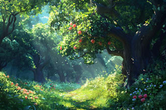 create a fantasy art, environment background concept art