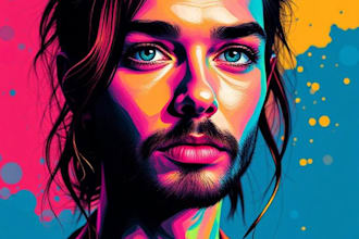 make your photo into wpap pop art portrait