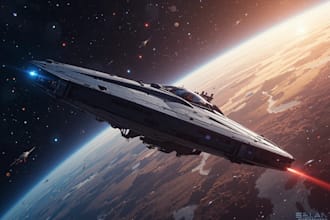 do a sci fi spaceship art