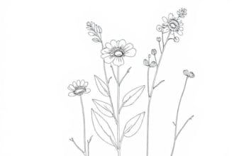 make a botanical illustration of flowers, plants, fruits