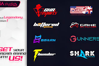 design minimalist logo for gaming company and team esports