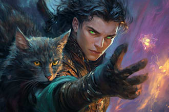 draw a dnd art and d and d character for you