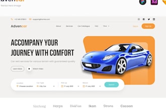 develop car dealership website, car rent website, automotive website, booking