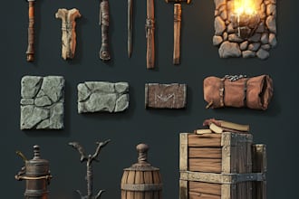 create amazing realistic models,roblox map accessories model,assets,props