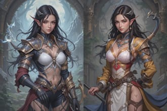 dnd character art and dnd character art