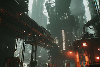 make cyberpunk scifi futuristic city for your project