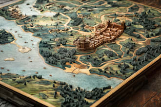 create a fantasy map for you