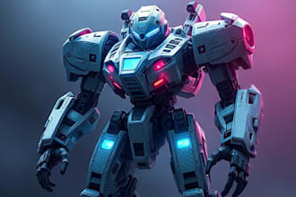high quality robot, mech, cyberpunk, concepts