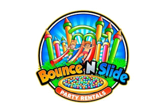create awesome high quality bounce house logo design with fastest delivery