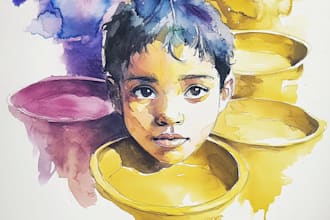 draw anything in watercolor