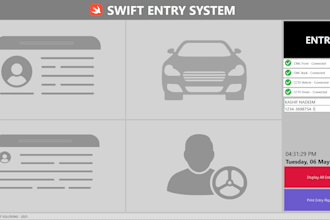 create swift vehicle entry exit desktop application