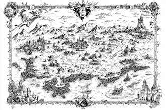 draw fantasy map for dnd games or for any use you desire