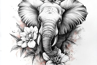 use my experience as a tattoo artist to create custom tattoo designs for you